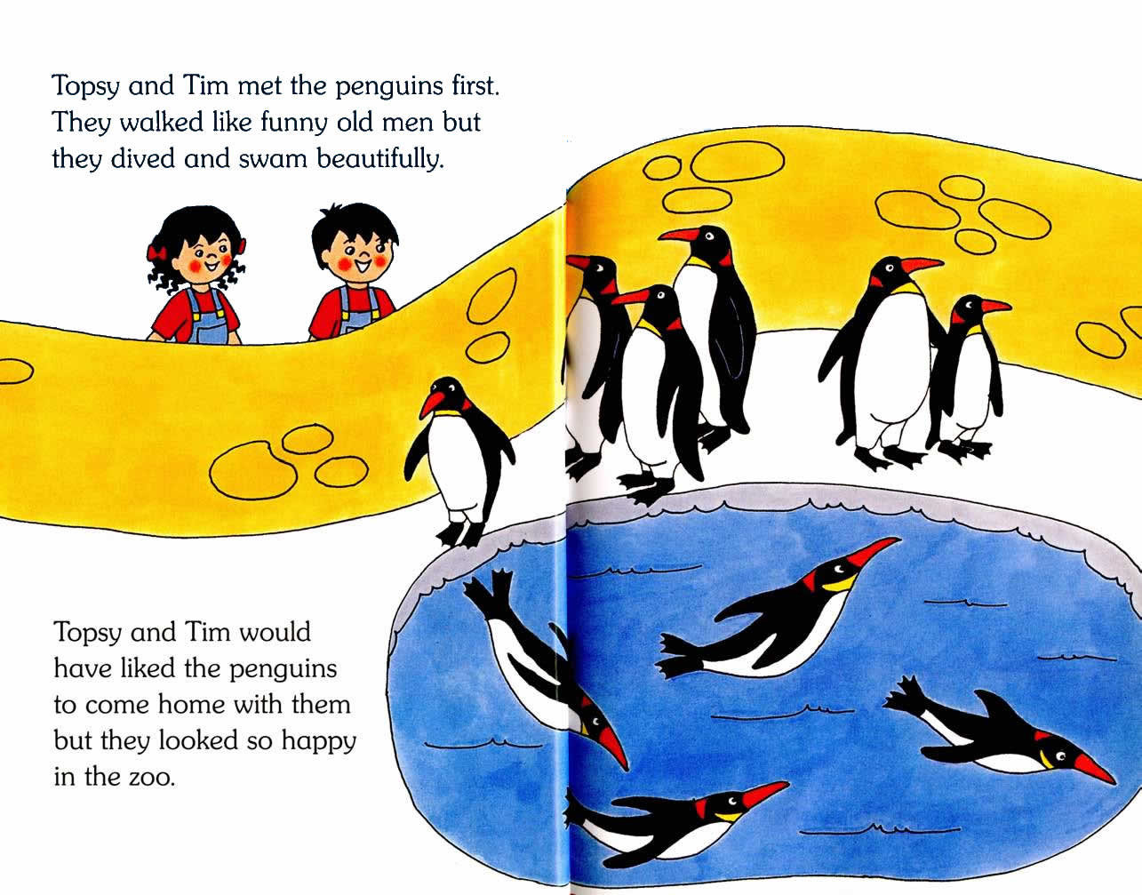 Ladybird - Topsy Tim Books - Go To The Zoo (03),绘本,绘本故事,绘本阅读,故事书,童书,图画书,课外阅读